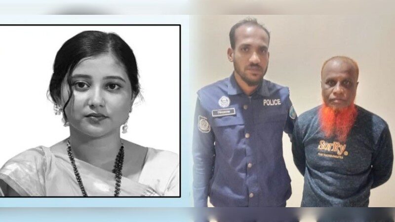 চাঁদপুরে কলেজছাত্রী শান্তা নিহতের ঘটনায় আইদি বাসের চালক গ্রেপ্তার