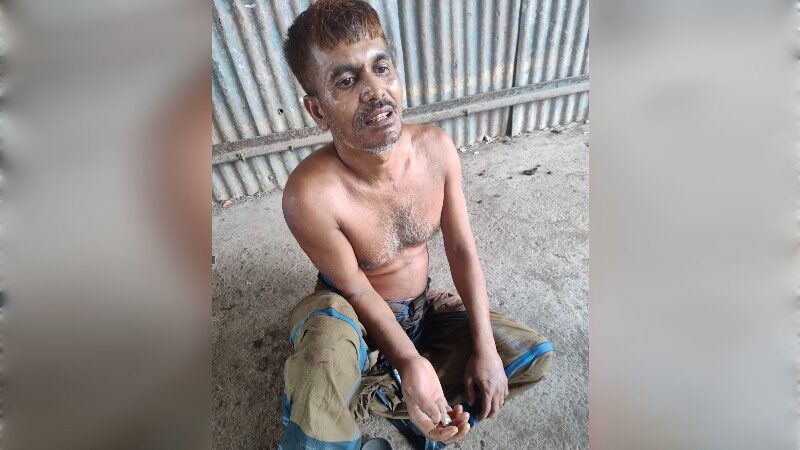 কয়ালঘাটে মাদকসহ ব্যবসায়ী আটক, গণধোলাইয়ের পর পুলিশের হাতে সোপর্দ