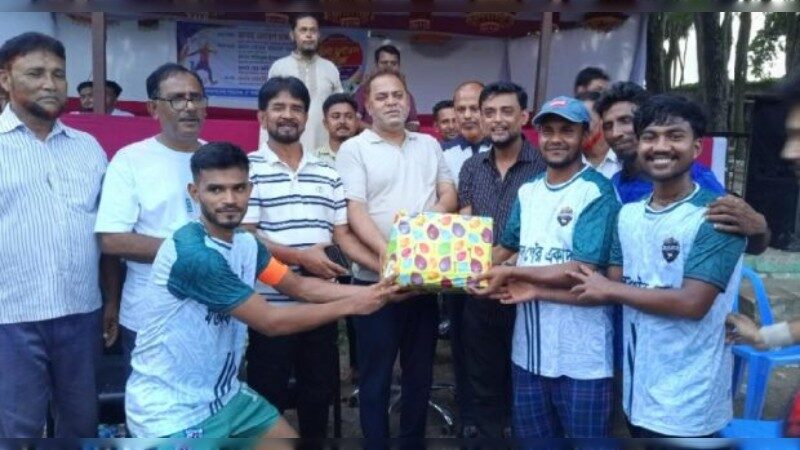 মতলব দক্ষিণে মাদকবিরোধী প্রীতি ফুটবল ম্যাচ অনুষ্ঠিত